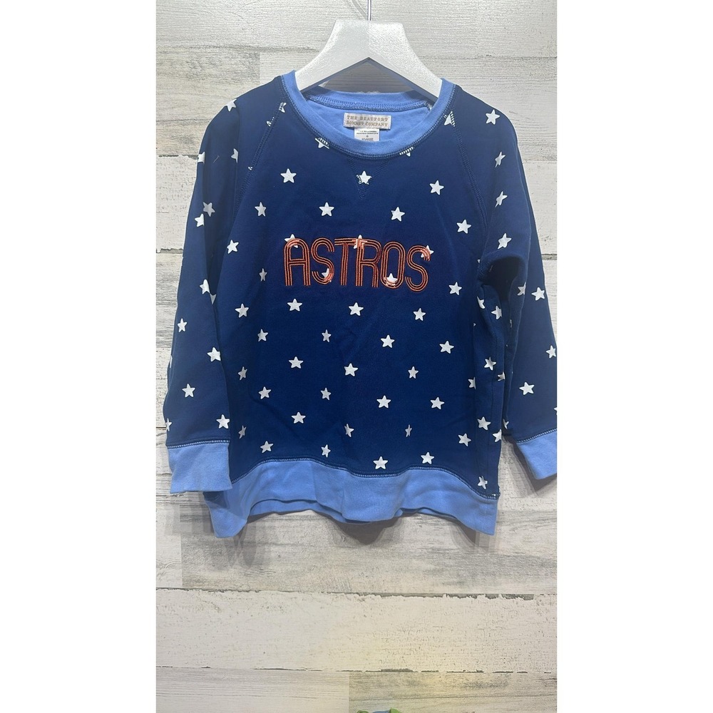 The Beaufort Bonnet Company Sweatshirt Kids Size 8 Navy Blue Astros Star EUC